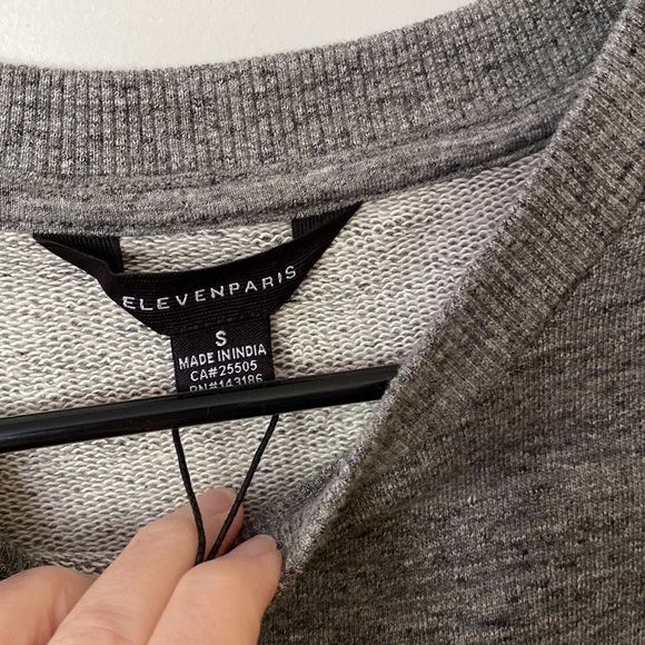 Eleven Paris Trust no man except Justin sweatshirt.  NWT. - Picture 4 of 6